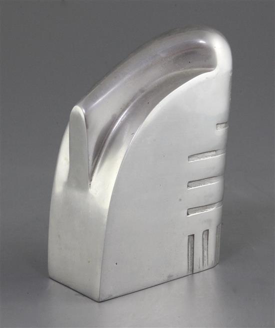 A Philippe Starck aluminium Nani Nani sculpture, height 5.75in., with 1989 Certificate and box
